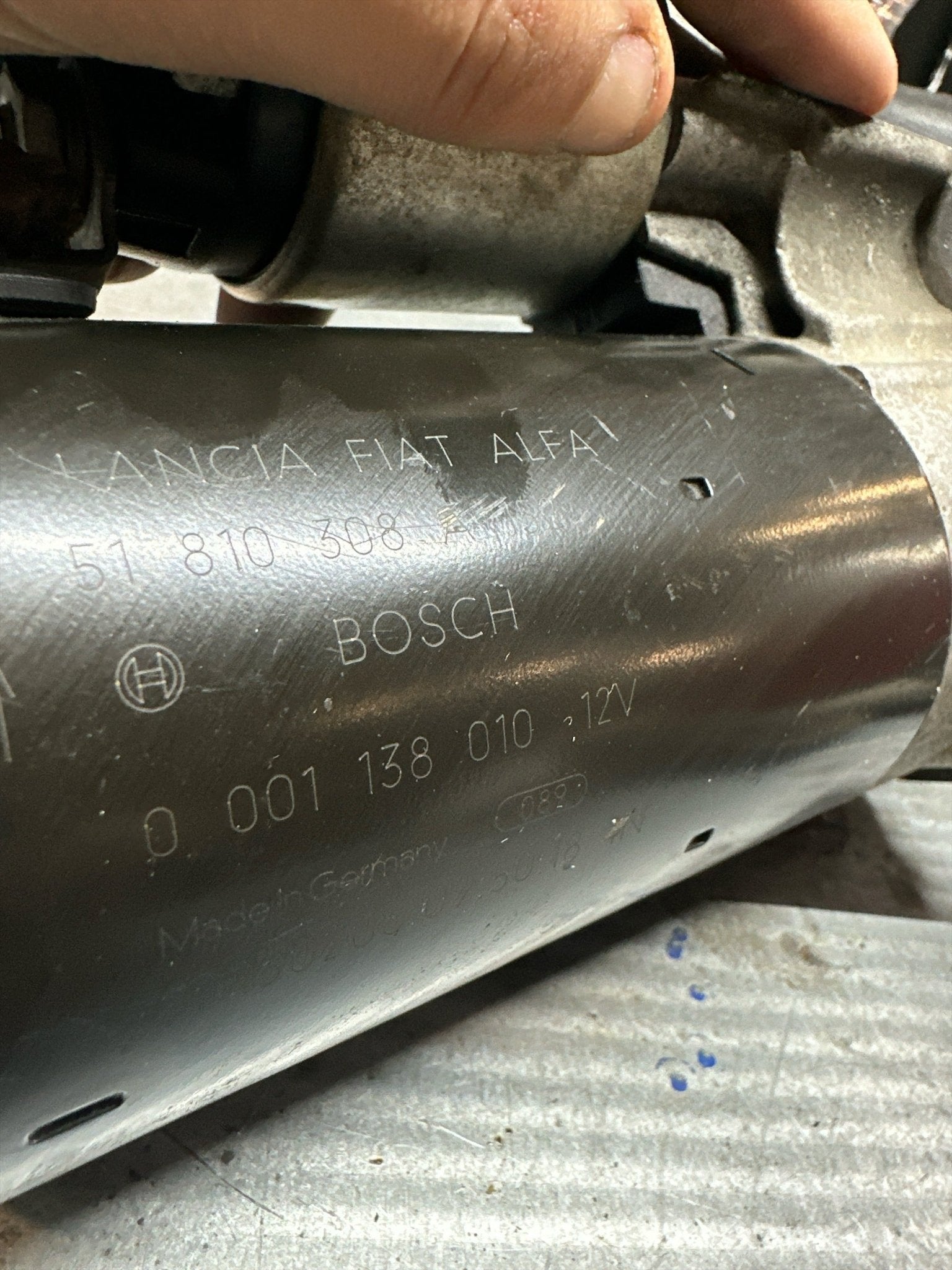 Motorino avviamento Fiat Doblo 1.6 (2009) cod: 0001138010 - F&P CRASH SRLS - Ricambi Usati