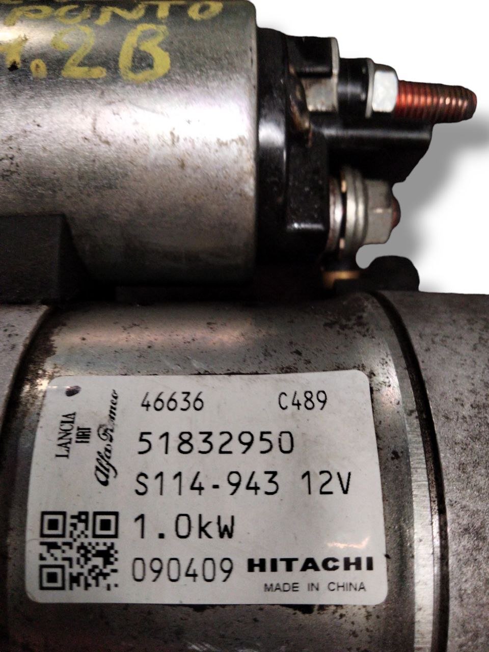 Motorino avviamento Fiat Grande Punto 1.2b (2005 - 2012) cod.51832950 - F&P CRASH SRLS - Ricambi Usati