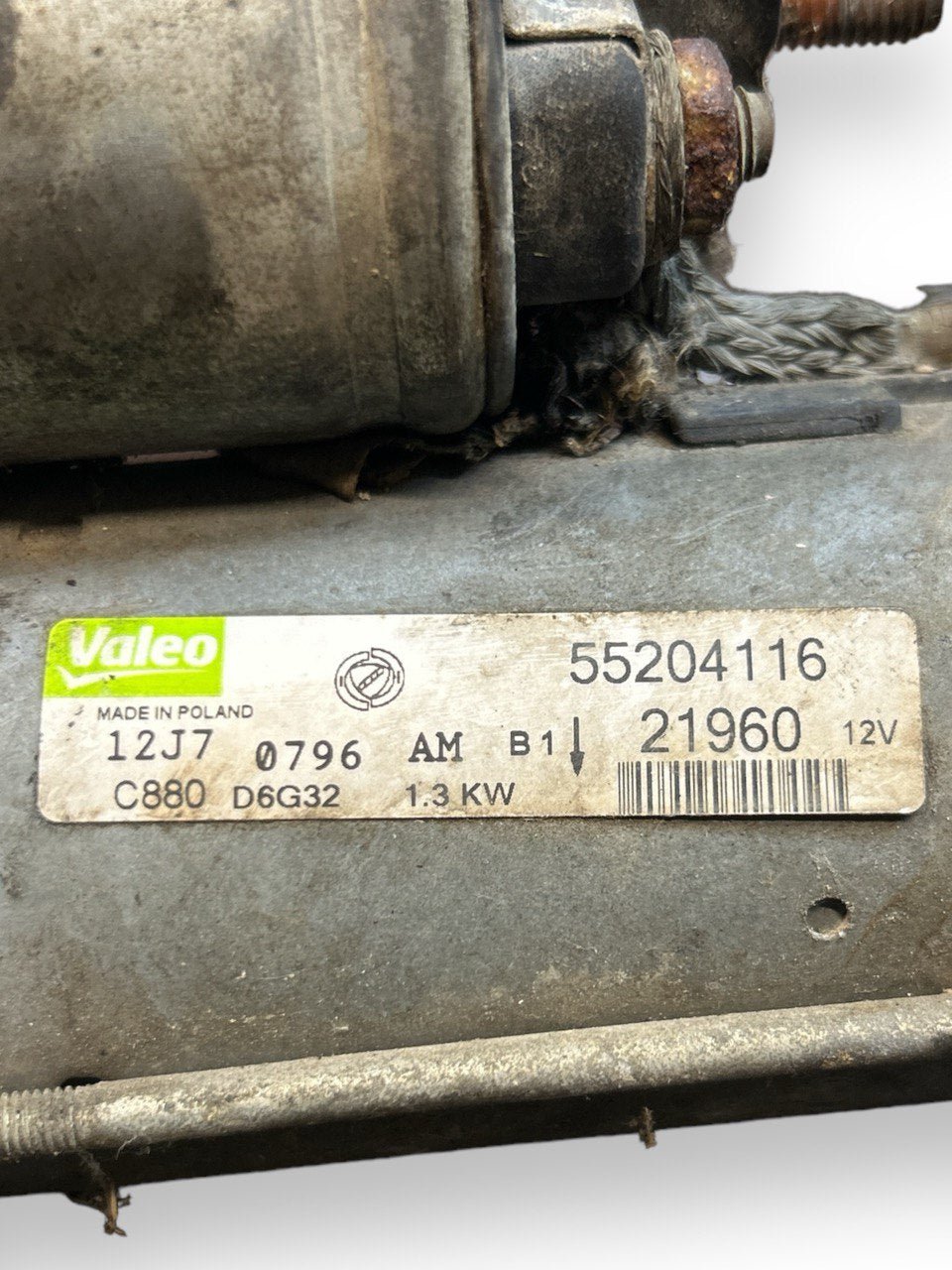Starter Motor Fiat Grande Punto 1.3 Diesel (2005 > 2012) code 55204116 - F&P CRASH SRLS - Used Parts