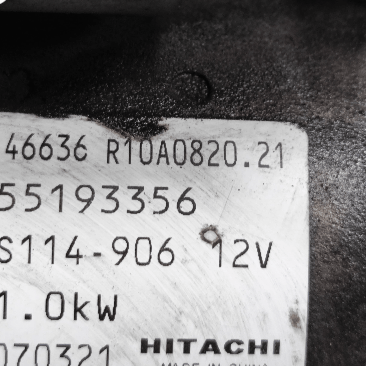 Motorino Avviamento Fiat Grande Punto 1.4 Benzina COD: 55193356 / R10A082021 (2005 - 2018) - F&P CRASH SRLS - Ricambi Usati