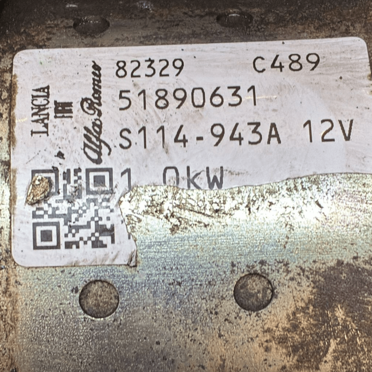 Motorino avviamento fiat panda 1.2 benzina cod : 51890631 (2003 - 2012) - F&P CRASH SRL - Ricambi Usati
