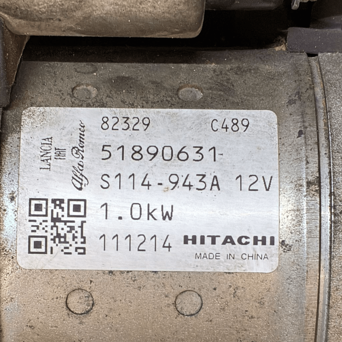 Starter motor fiat panda 169 1.2 petrol code: 51890631 (2003 - 2012) - F&P CRASH SRL - Used Parts