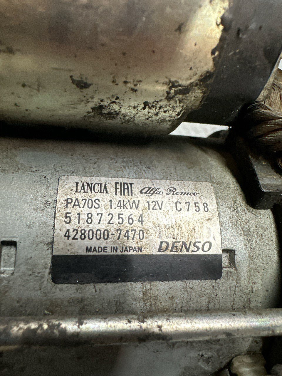 Motorino avviamento Fiat Panda 319 0.9 Twinair (2013) cod: 51872564 - F&P CRASH SRLS - Ricambi Usati