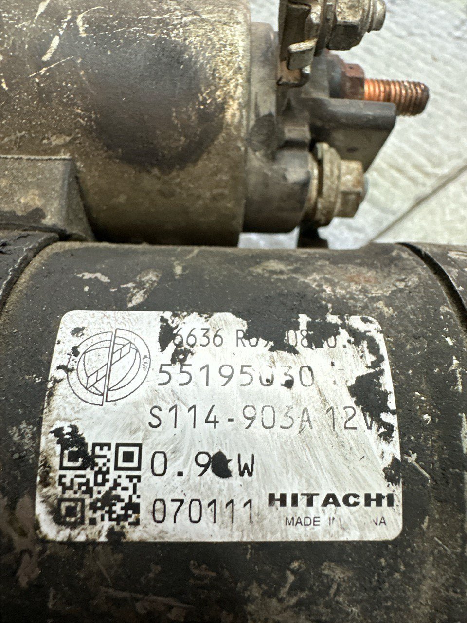Starter motor Fiat Panda II series 1.2 petrol (2006) code: 55195030 - F&P CRASH SRLS - Used Parts