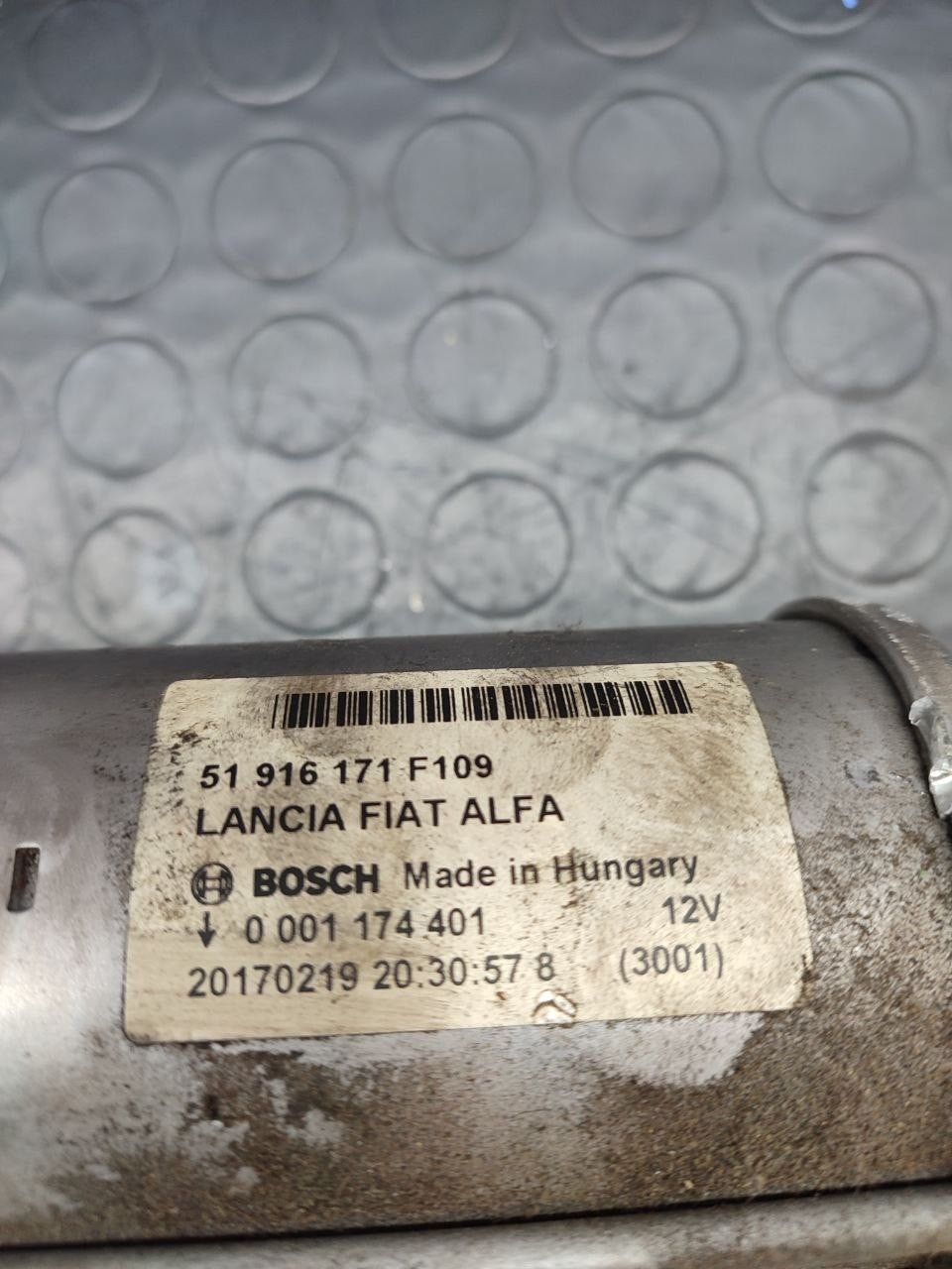 Starter motor Fiat Tipo 2016 1.6 multijet 120 hp code 0001174401 - F&P CRASH SRLS - Used Parts