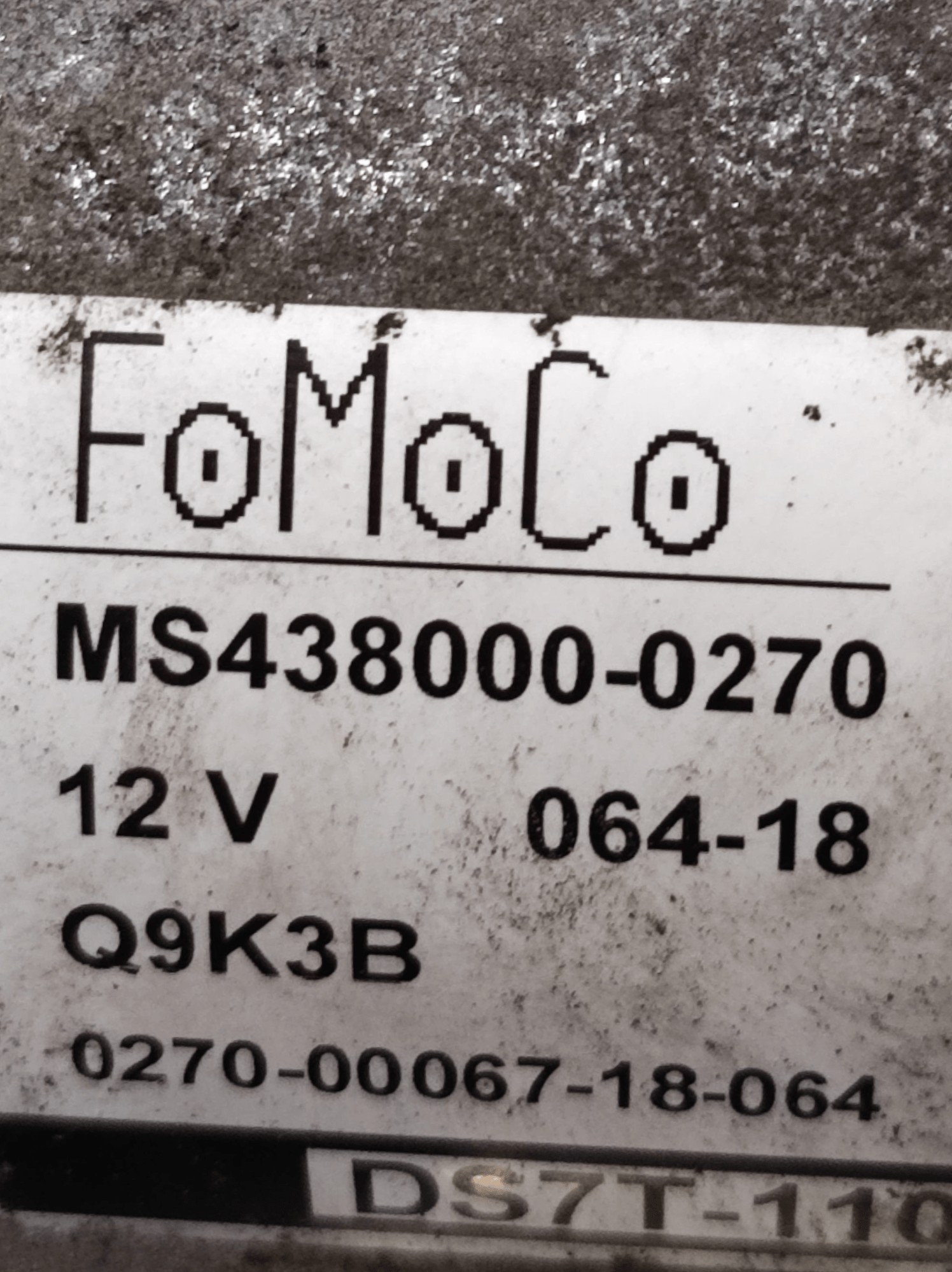Motorino Avviamento Ford S - Max 2.0 Diesel COD: MS4380000270 (2015 - 2023) - F&P CRASH SRLS - Ricambi Usati