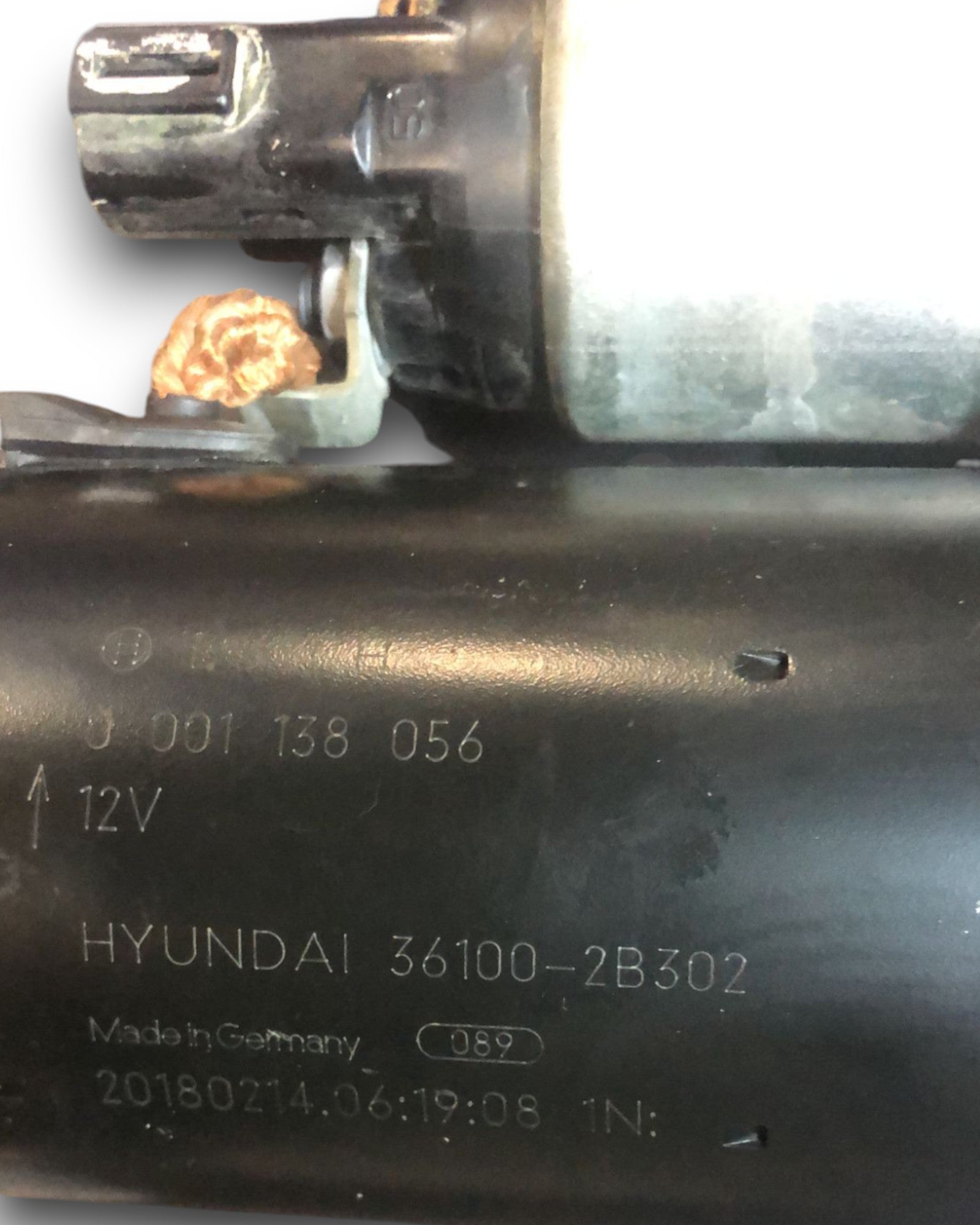 Starter Motor Hyundai IX20 1.4 Petrol (2010 > 2019) code:0001138056 - F&P CRASH SRLS - Used Parts