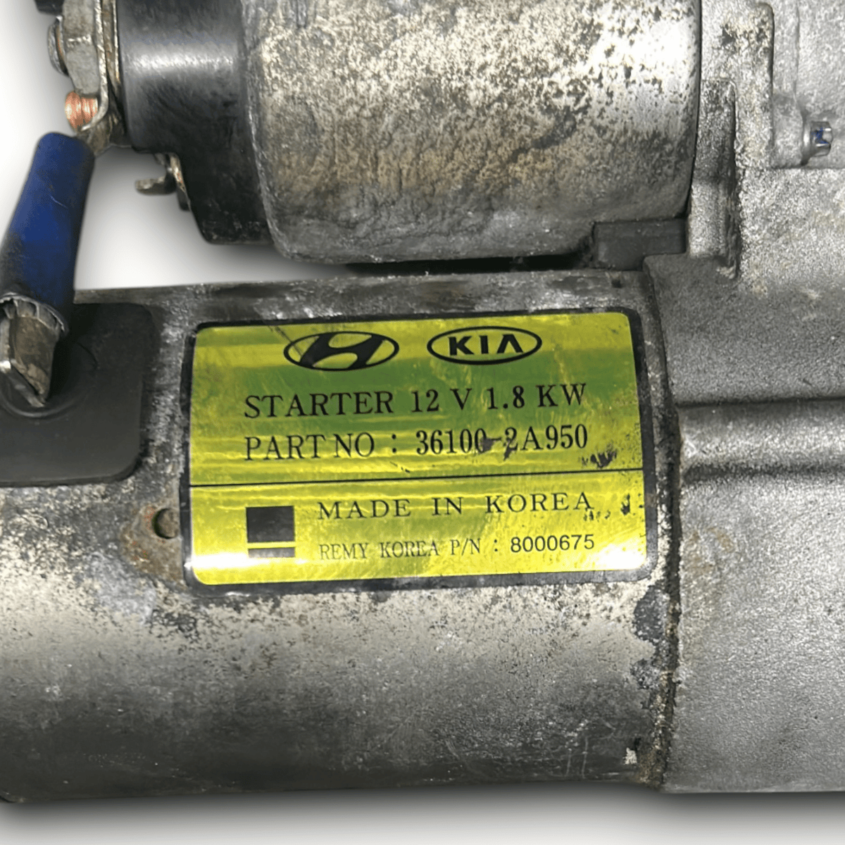 Motorino Avviamento Hyundai Tucson cod.36100 - 2A950 1.7 Diesel (2015 > ) - F&P CRASH SRLS - Ricambi Usati