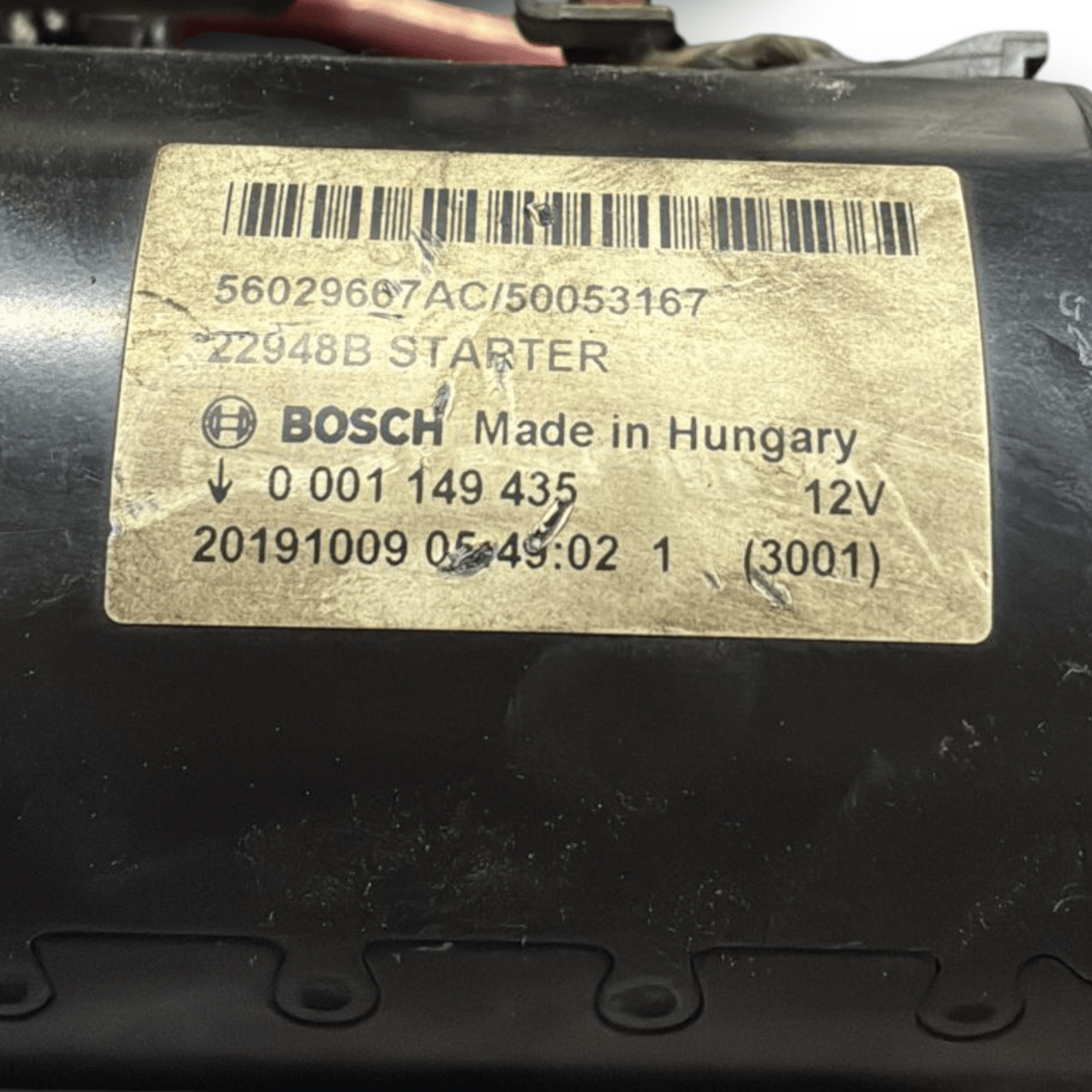 Motorino avviamento jeep wrangler 2.0 benzina - ibrido cod :56029667 ( 2017 - > ) - F&P CRASH SRL - Ricambi Usati