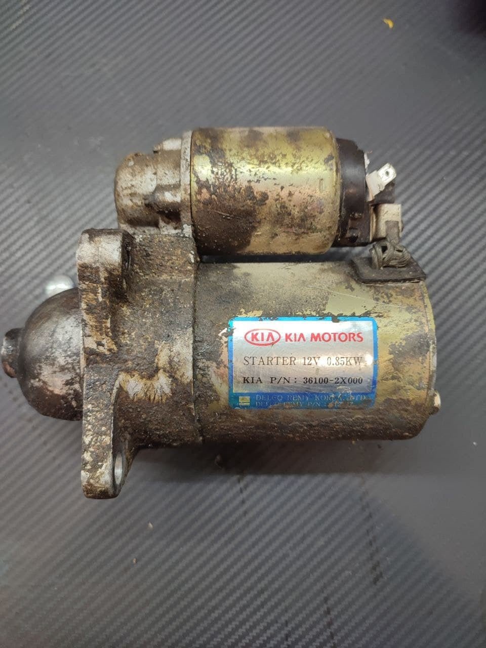 Starter motor Kia Rio 1.3 petrol 2003 code 36100-2x000 - F&P CRASH SRLS - Used Parts
