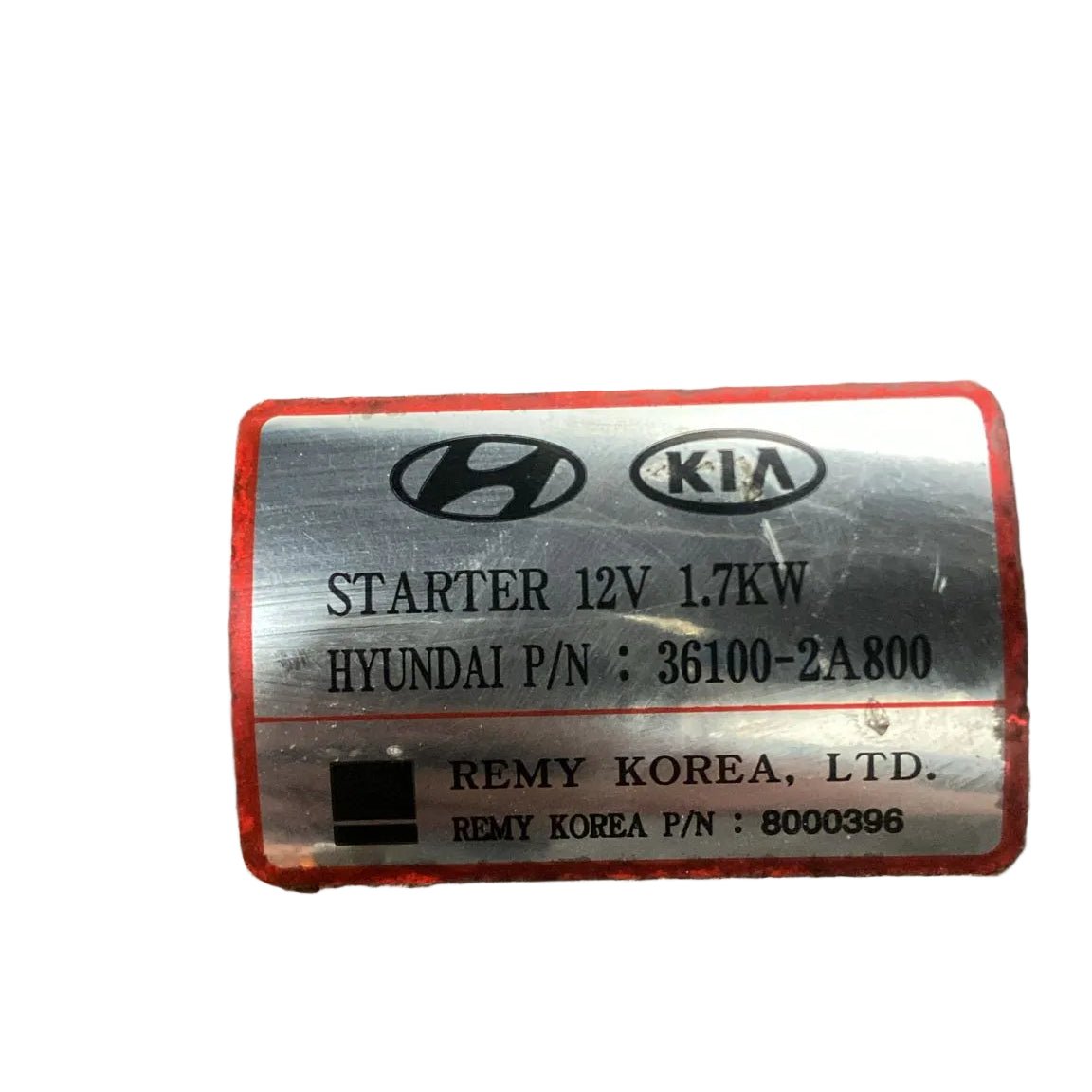 Motorino avviamento kia sportage III cod . 36100 - 2a800 1.7 diesel (2010 > 2016) - F&P CRASH SRL - Ricambi Usati