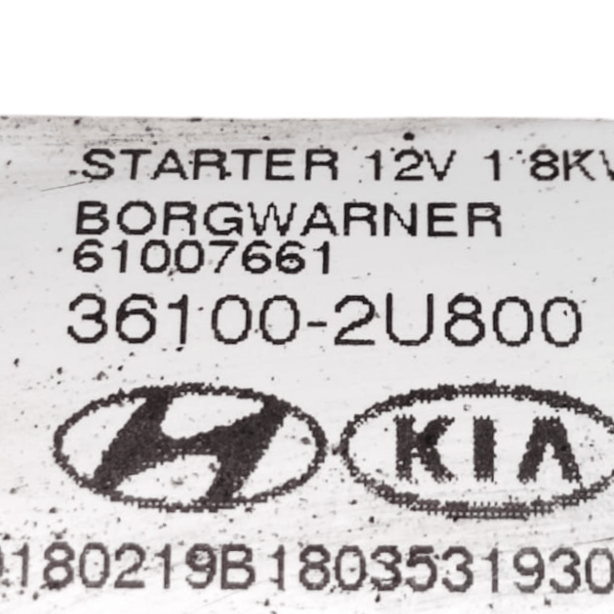 Motorino Avviamento Kia Sportage QL 1.6 Diesel COD: 361002U800 (2016 - 2021) - F&P CRASH SRLS - Ricambi Usati