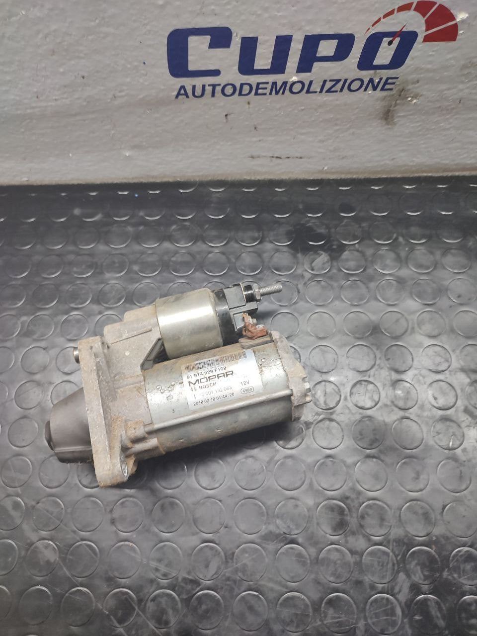 Motorino avviamento Lancia Ypsilon 1.2 benz ( 2015 ) cod 51974929 - F&P CRASH SRLS - Ricambi Usati