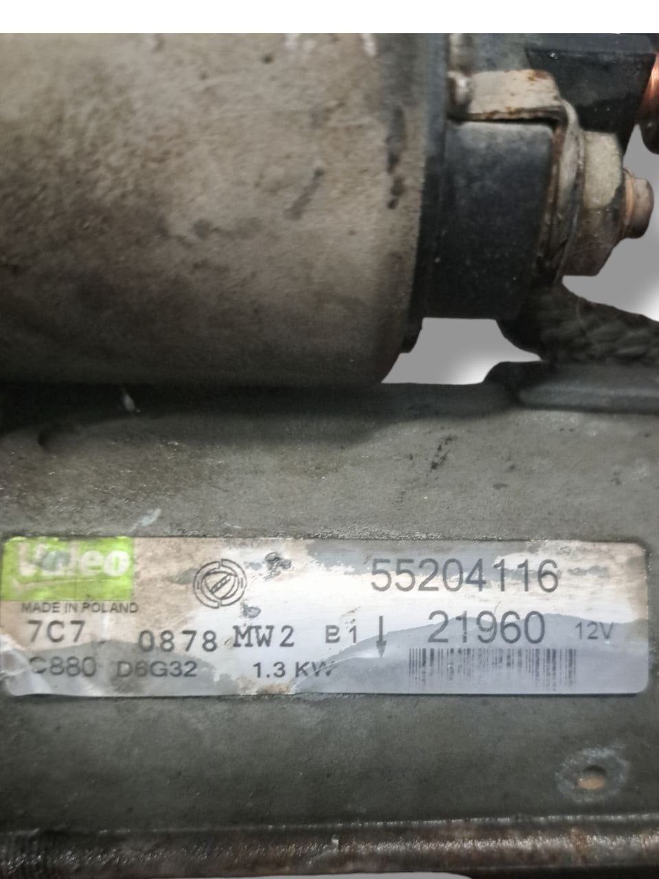 Motorino Avviamento Lancia Ypsilon 1.3 Diesel (2004 - 2012) COD:55204116 - F&P CRASH SRLS - Ricambi Usati