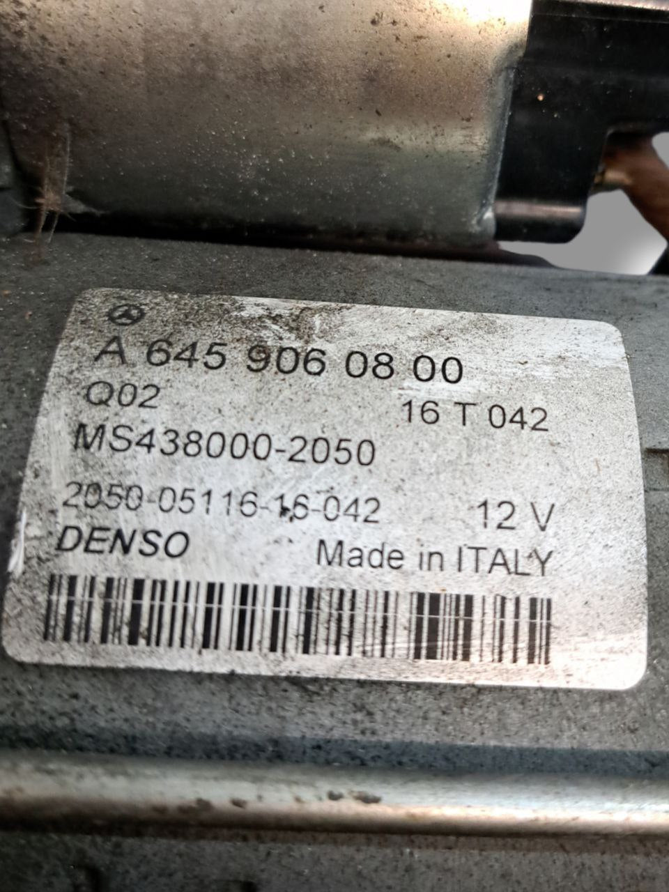 Starter Motor Mercedes - Benz Class A W176 1.5 Diesel (2012 - 2018) COD:A6459060800 - F&P CRASH SRLS - Used Spare Parts