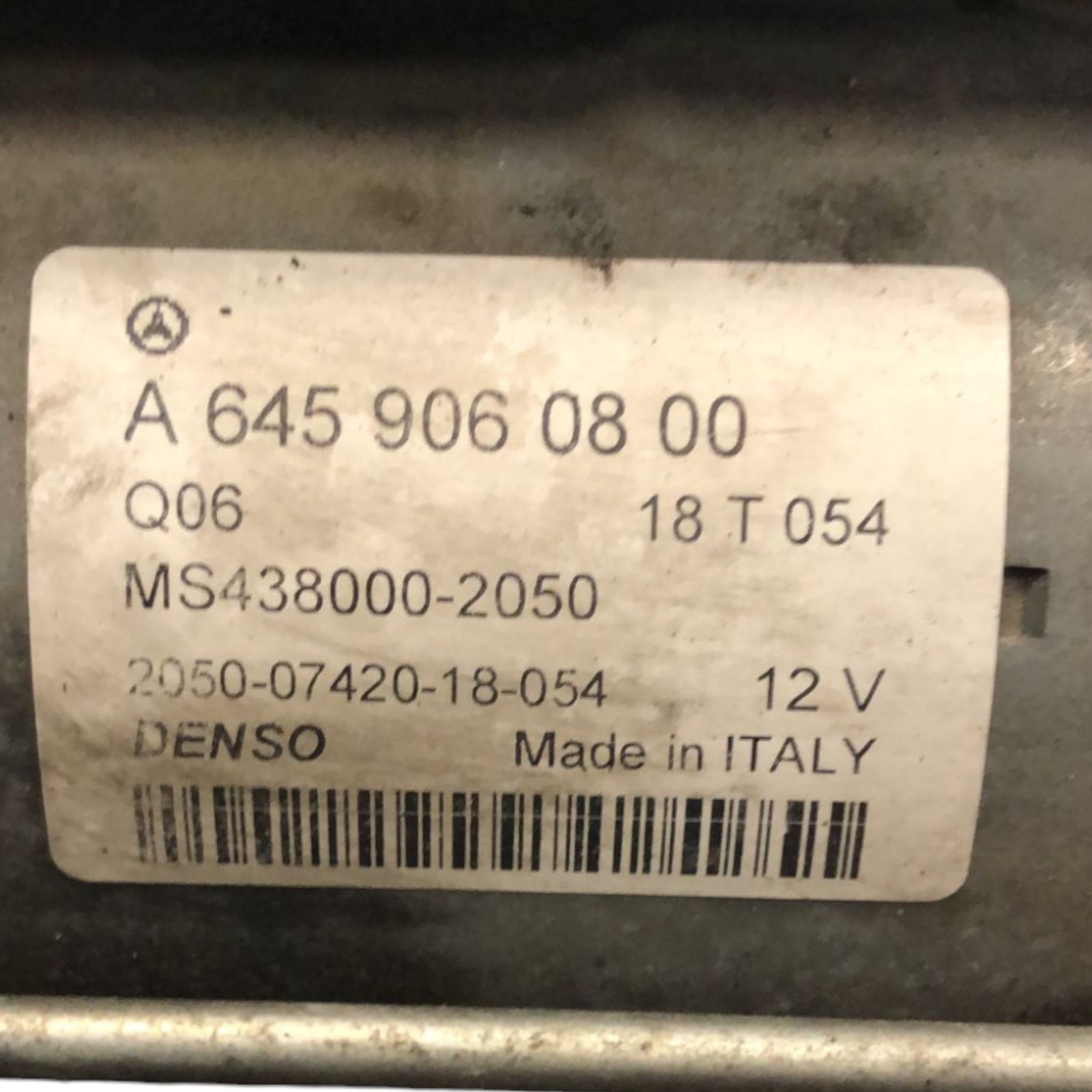 Starter Motor Mercedes Benz Class A W176 1.6 Petrol (2013 > 2018) code:A6459060800 - F&P CRASH SRLS - Used Parts