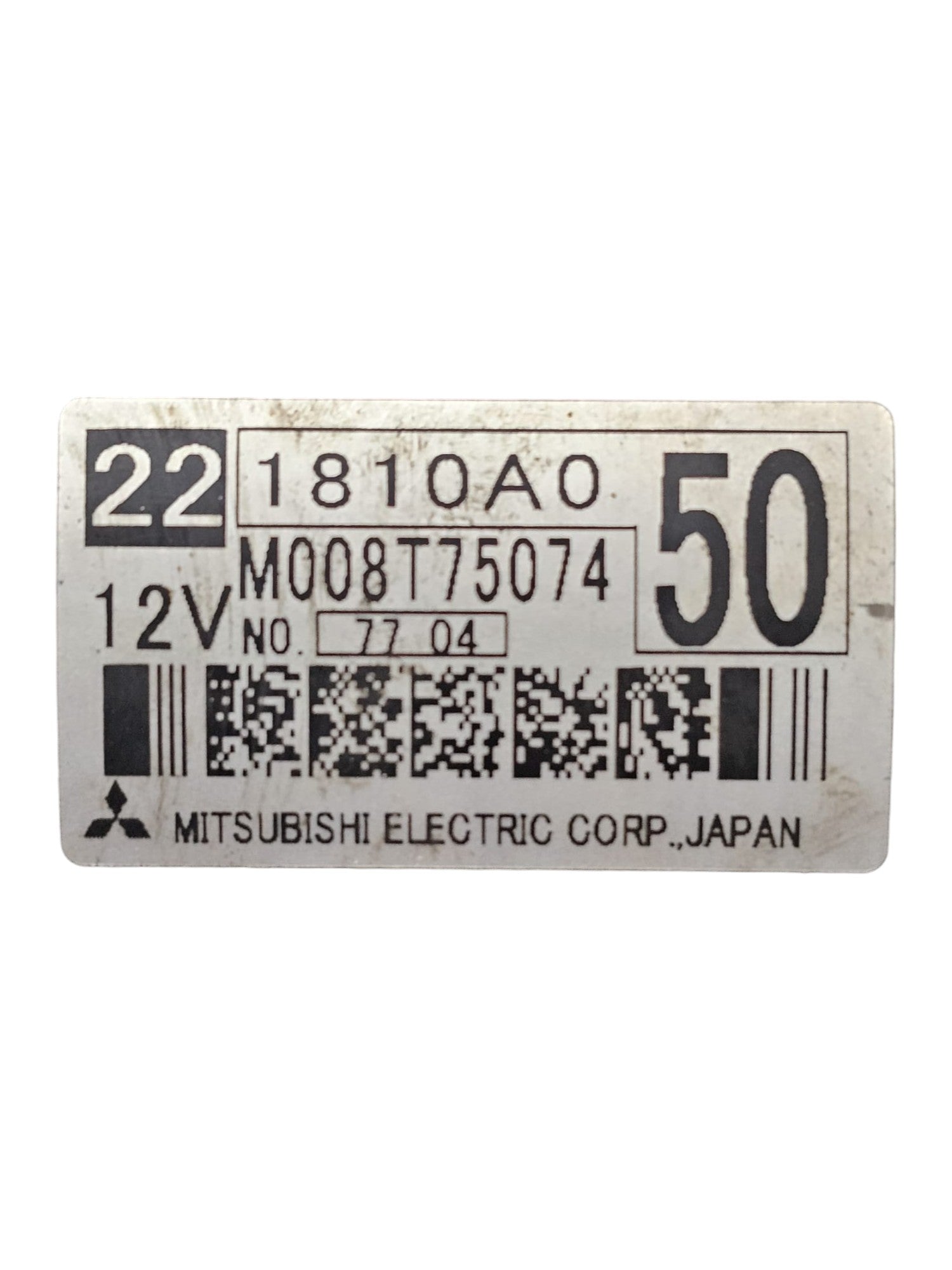 Starter Motor Mitsubishi Pajero V80 3.2 Diesel Code:221810A050 (2006 - 2019) - F&P CRASH SRLS - Used Parts