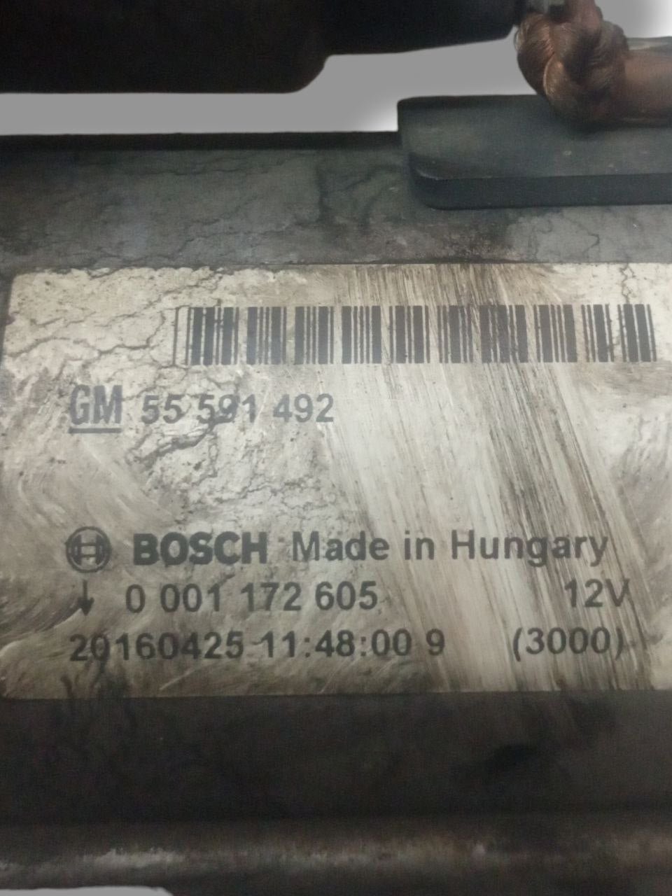 Starter Motor Opel Corsa E 1.3 Diesel (2017) code: 55591492- 0001172605 - F&P CRASH SRLS - Used Parts