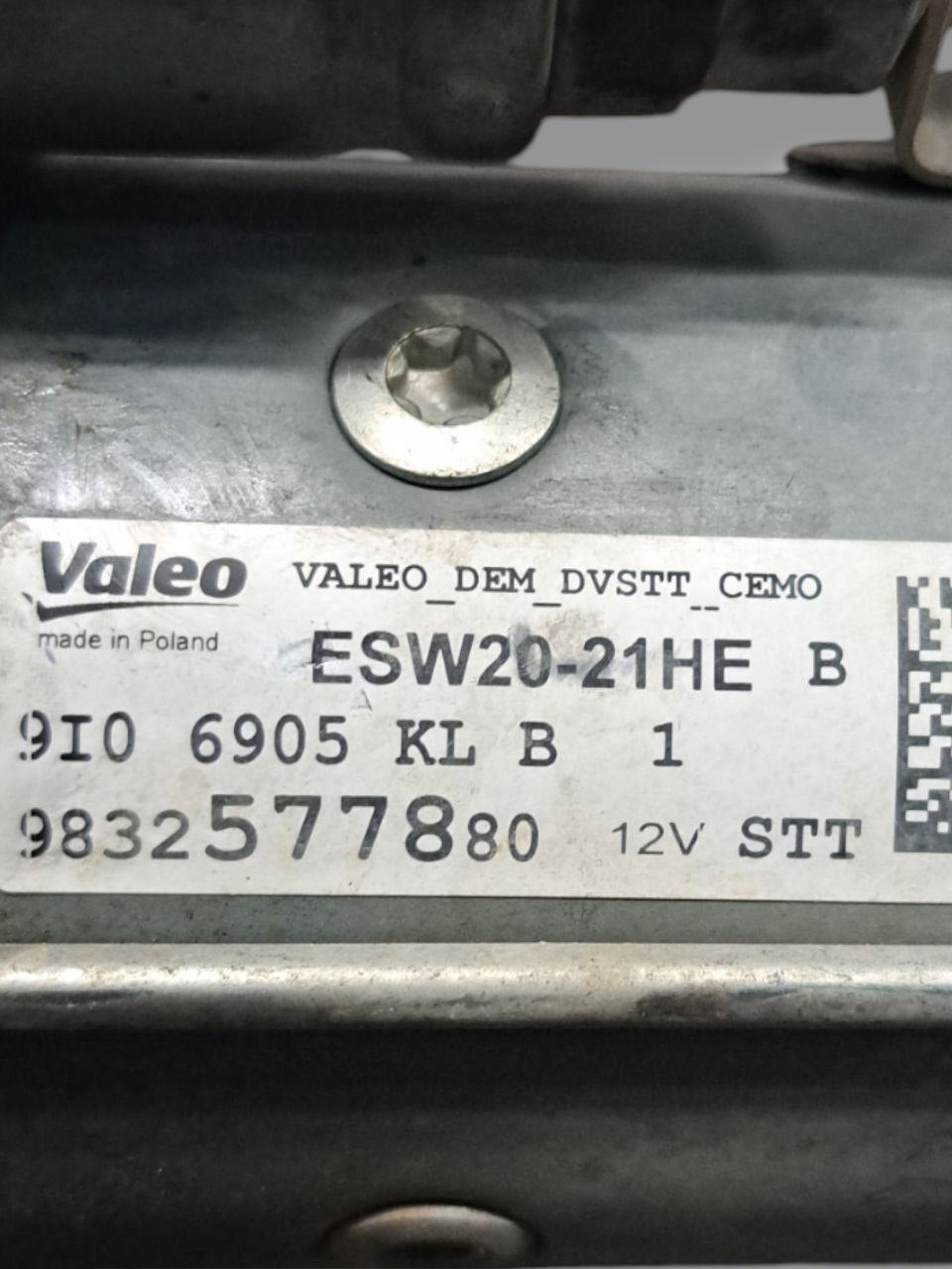 Motorino Avviamento Opel Corsa F 1.5 Diesel (2021) COD:9832577880 - F&P CRASH SRLS - Ricambi Usati
