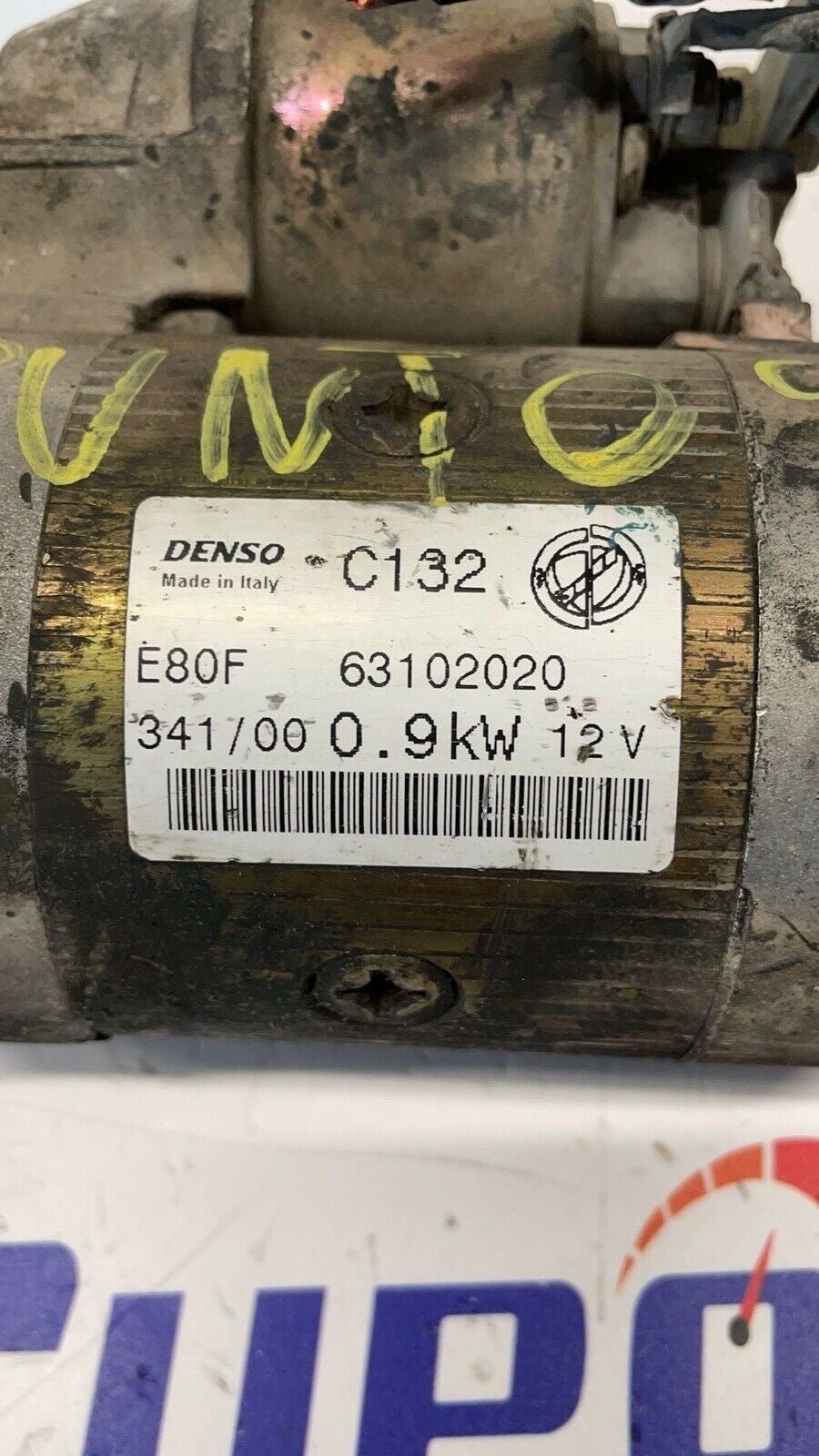Starter Motor for Fiat Punto 1.3(03-09)/Panda(03-11) 63102020 - F&P CRASH SRLS - Used Parts