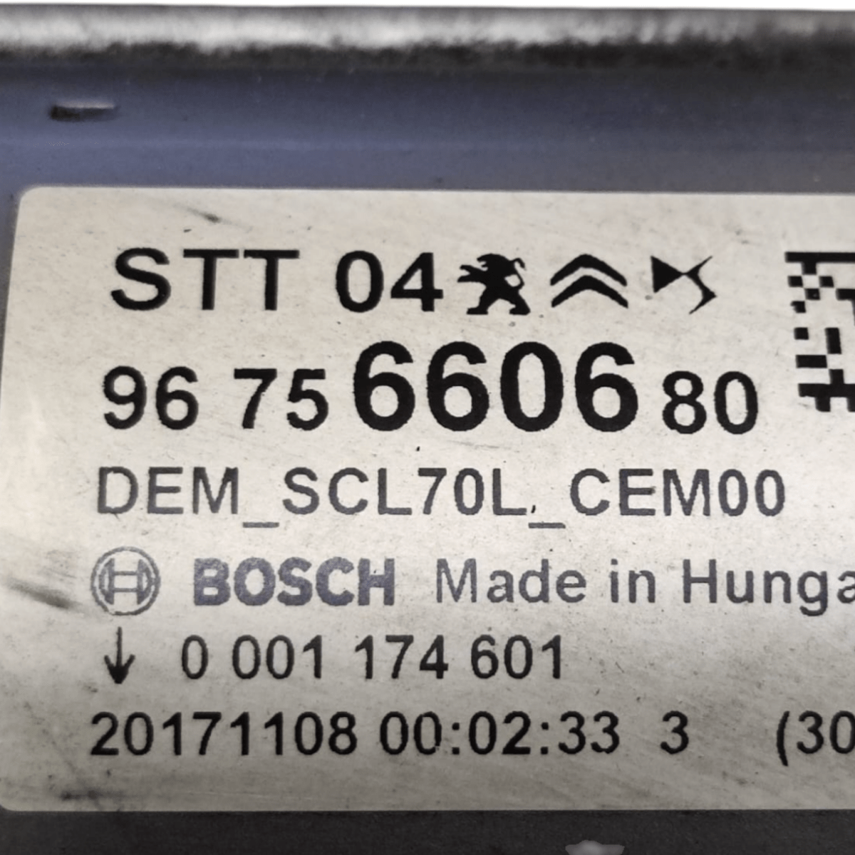 Motorino avviamento peugeot 2008 1.6 diesel cod: 9675660680 (2013 - 2019) - F&P CRASH SRLS - Ricambi Usati