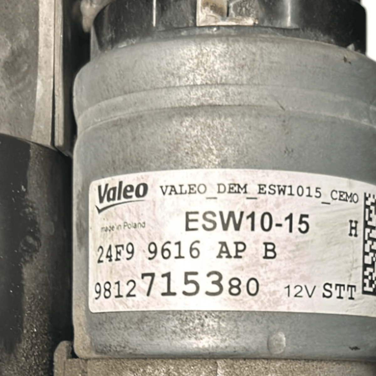 Starter Motor Peugeot 208 1.2 petrol (2019 >) code:9812715380 - F&P CRASH SRLS - Used Parts