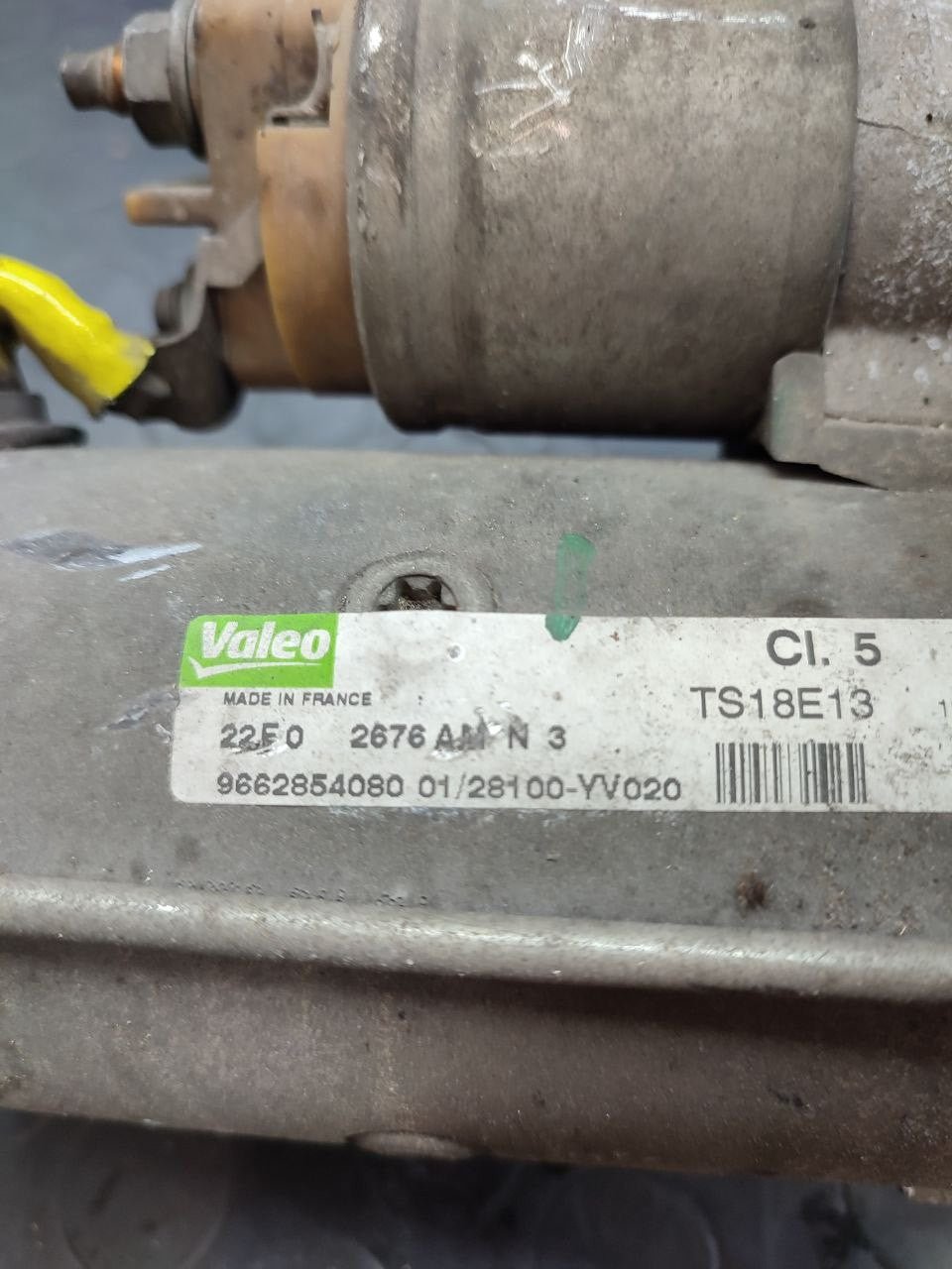 Starter motor Peugeot Partner 1.6 hdi code 9662854080 - F&P CRASH SRLS - Used Parts