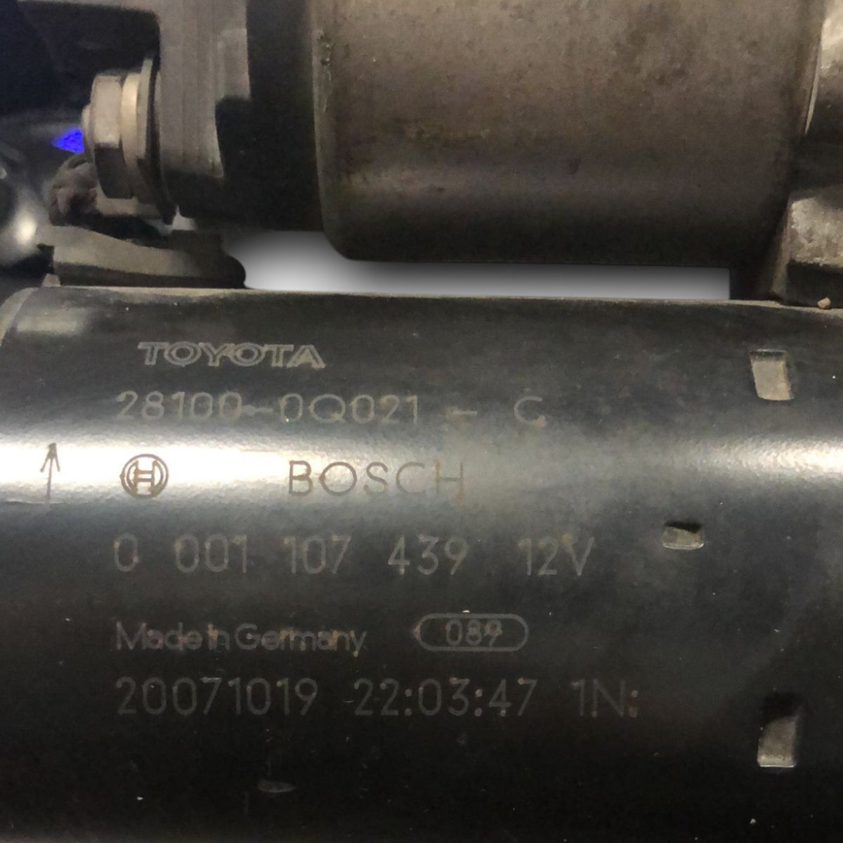 Starter Motor Toyota Aygo 1.0 Petrol (2014 > 2021) code:28100 - 0Q021 - F&P CRASH SRLS - Used Parts