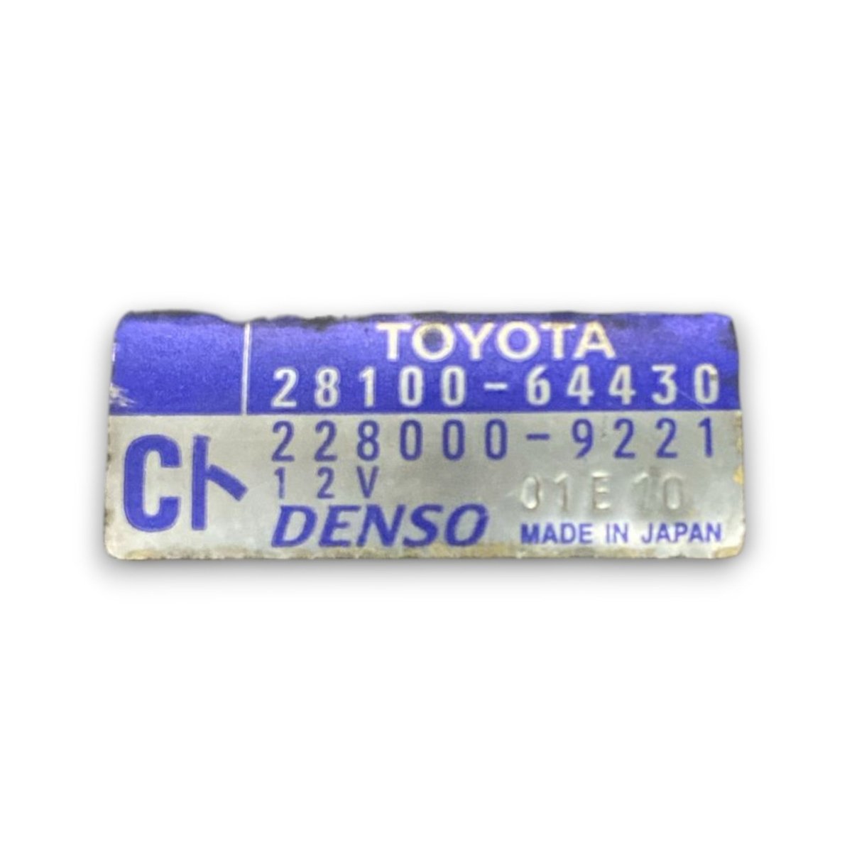 Motorino avviamento toyota rav4 II cod . 28100 - 64430 2.0 diesel (2000 > 2005) - F&P CRASH SRL - Ricambi Usati