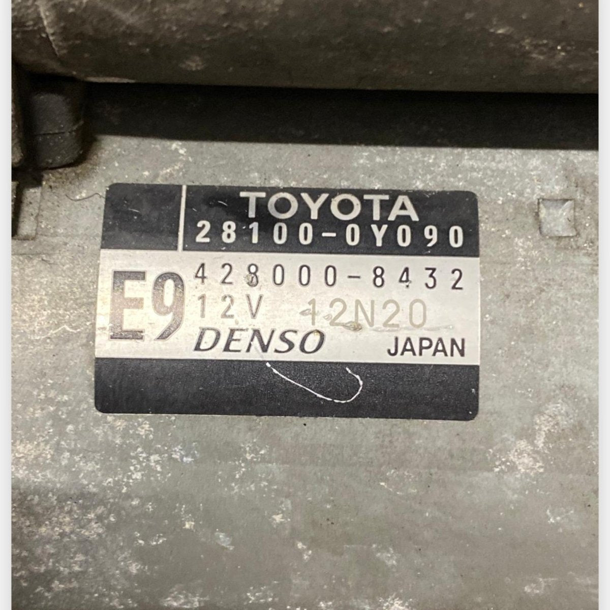 Starter Motor Toyota Yaris III 1.3 Petrol (2011 - 2018) Cod: 28100 - 0Y090 - F&P CRASH SRLS - Used Parts