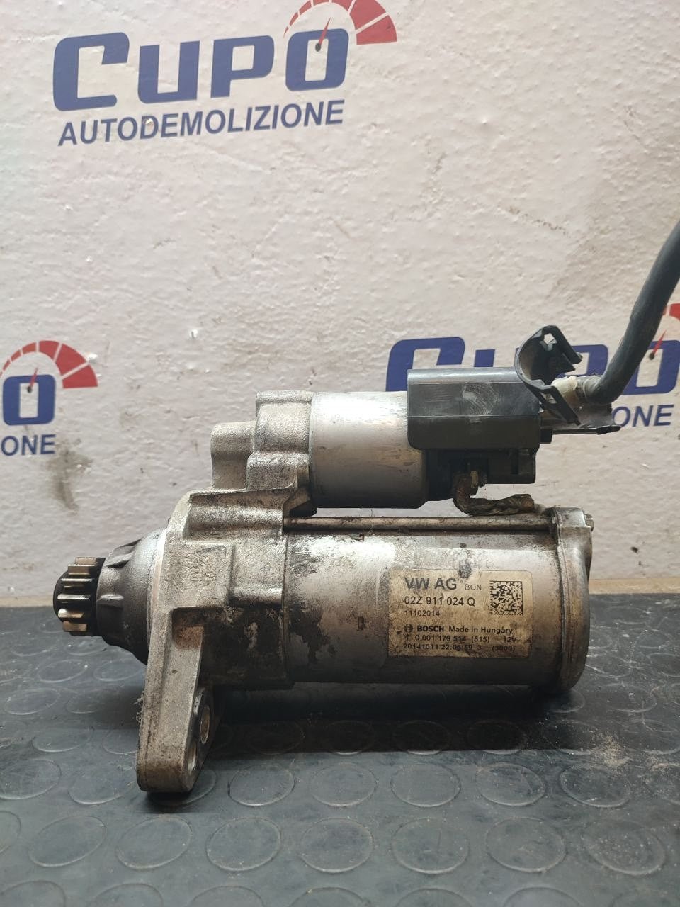 Starter motor volkswagen GOLF VII 1.6 Sedan code: 02z911024Q - F&P CRASH SRLS - Used Parts