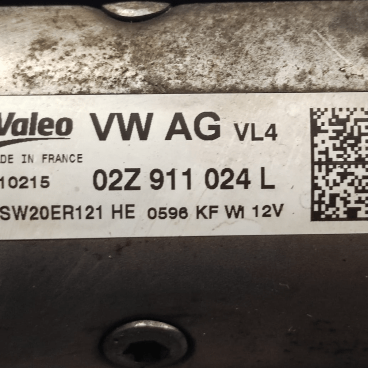 Starter Motor Volkswagen Golf VII 1.6 Diesel CODE: 02Z911024L (2012 - 2021) - F&P CRASH SRLS - Used Parts