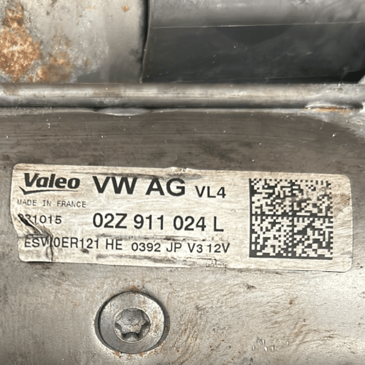 Motorino Avviamento Volkswagen Golf VII 1.6 Diesel cod:02Z911024L (2012 > 2017) - F&P CRASH SRLS - Ricambi Usati