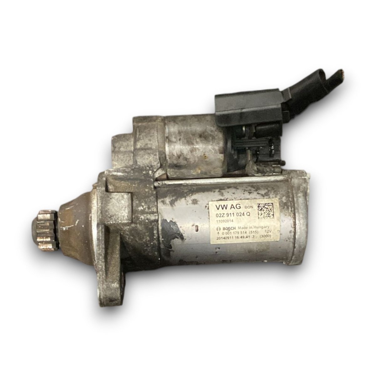 Motorino avviamento volkswagen golf VII cod . 02z911024q 1.4 benzina (2012 > 2021) - F&P CRASH SRL - Ricambi Usati