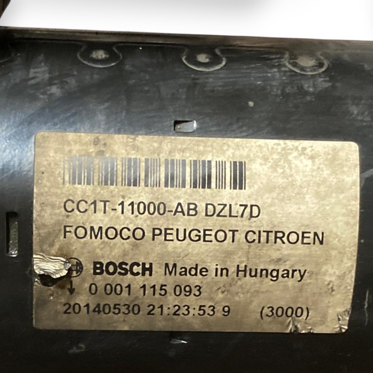 Starter motor Volkswagen Polo 6R 1.6 Petrol / GPL (2009 - 2017) Code: 0001115093 - F&P CRASH SRLS - Used Parts