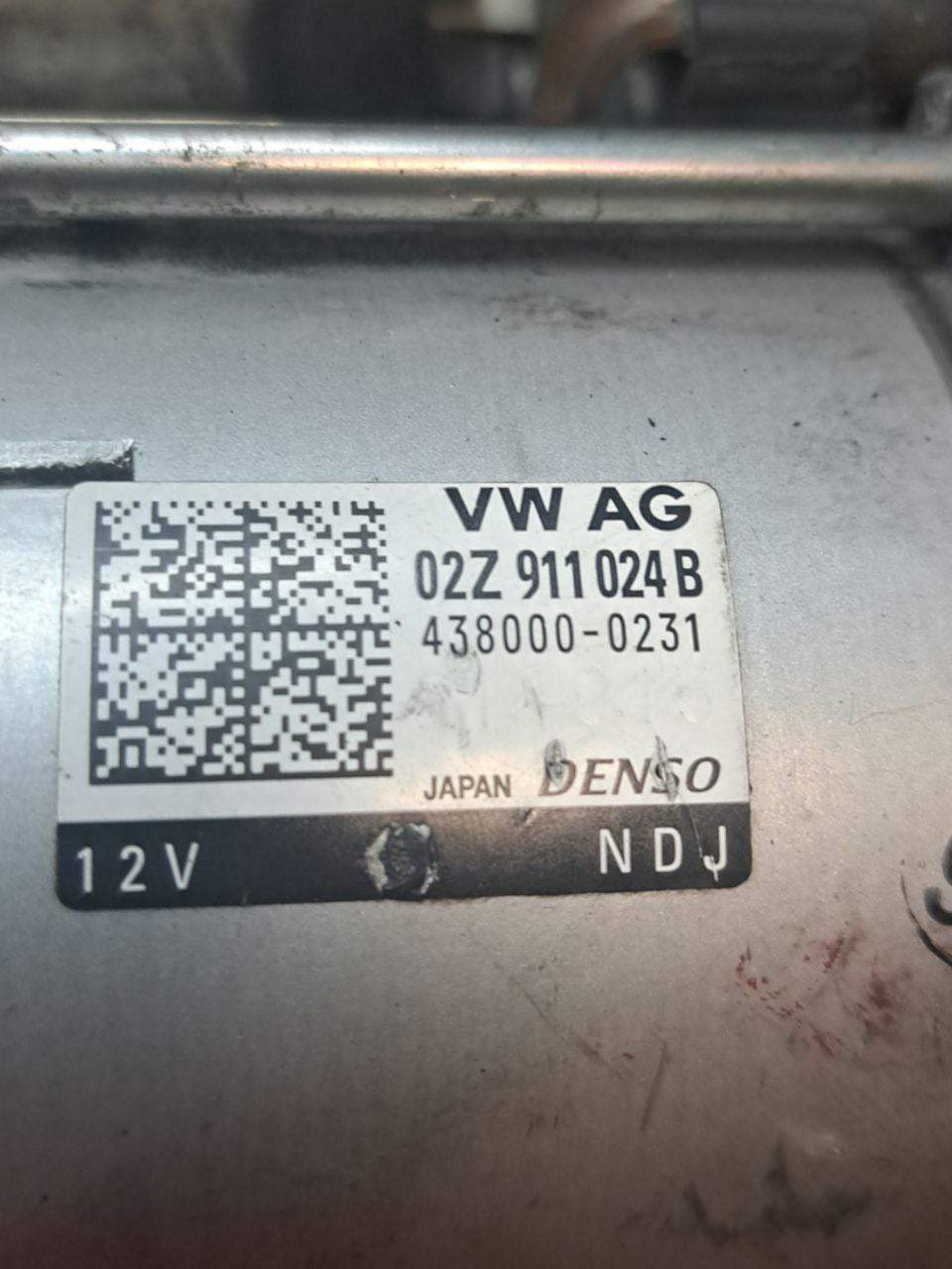 Motorino Avviamento Volkswagen T-Roc / Golf VII / Leon 1.6 diesel (2018-2021) COD:02Z911024B - F&P CRASH SRLS - Ricambi Usati
