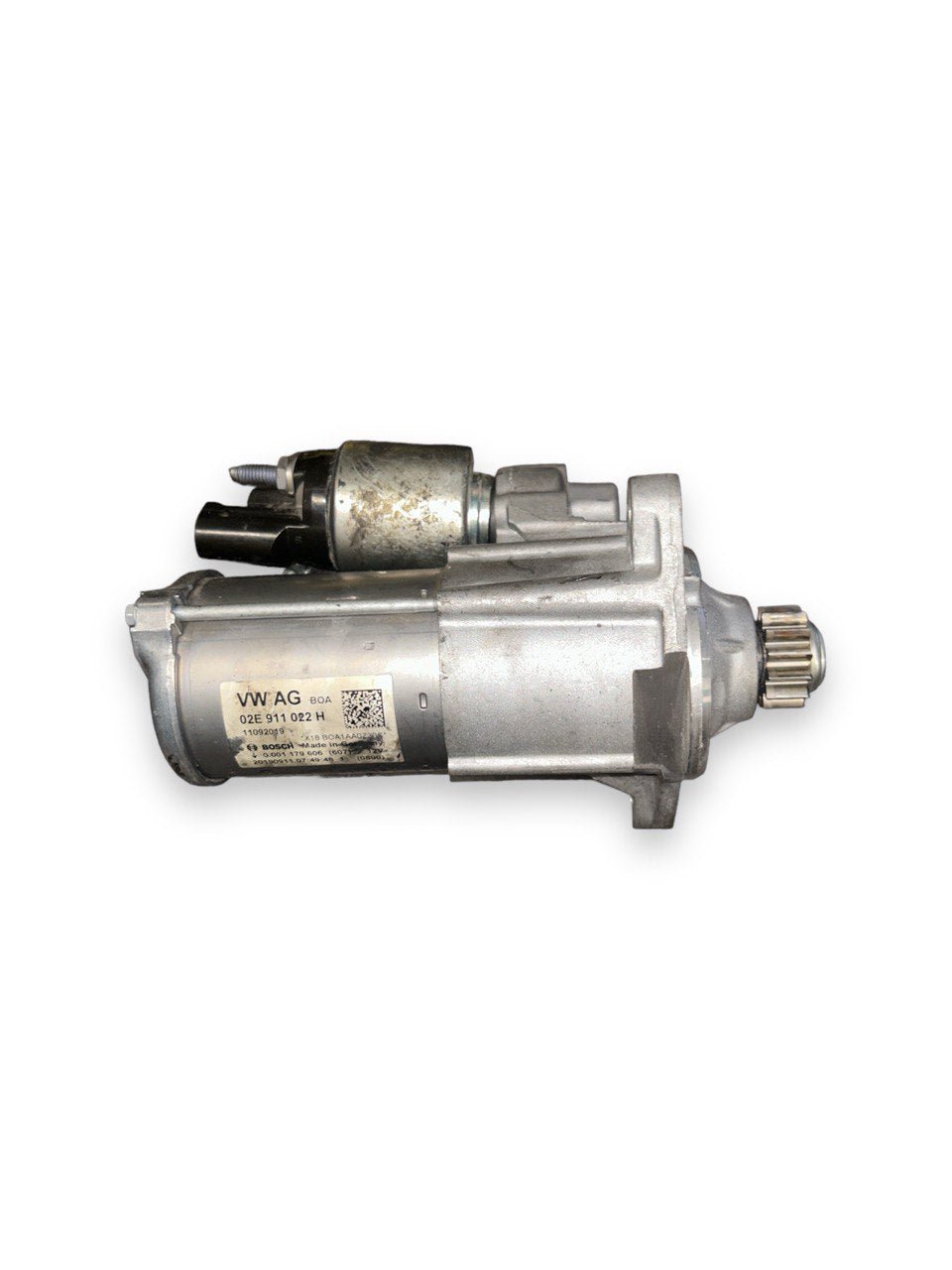 Motorino Avviamento Volkswagen Tiguan (AD1) 1.5 Benzina (2015 > ) cod.02E911022H - F&P CRASH SRLS - Ricambi Usati
