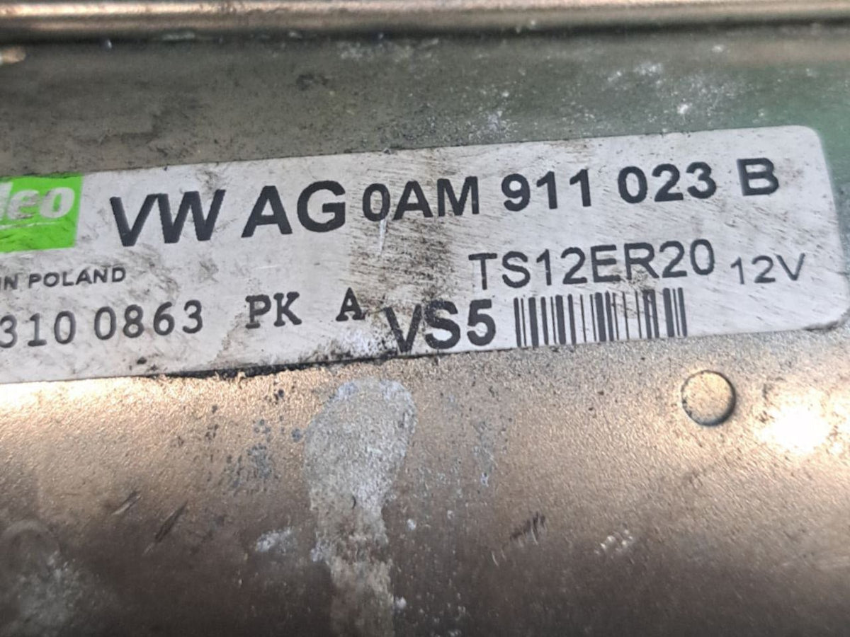 Starter Motor Volkswagen Polo 6R 1.2 Petrol (2009 - 2017) COD:0AM911023B - F&P CRASH SRLS - Used Parts