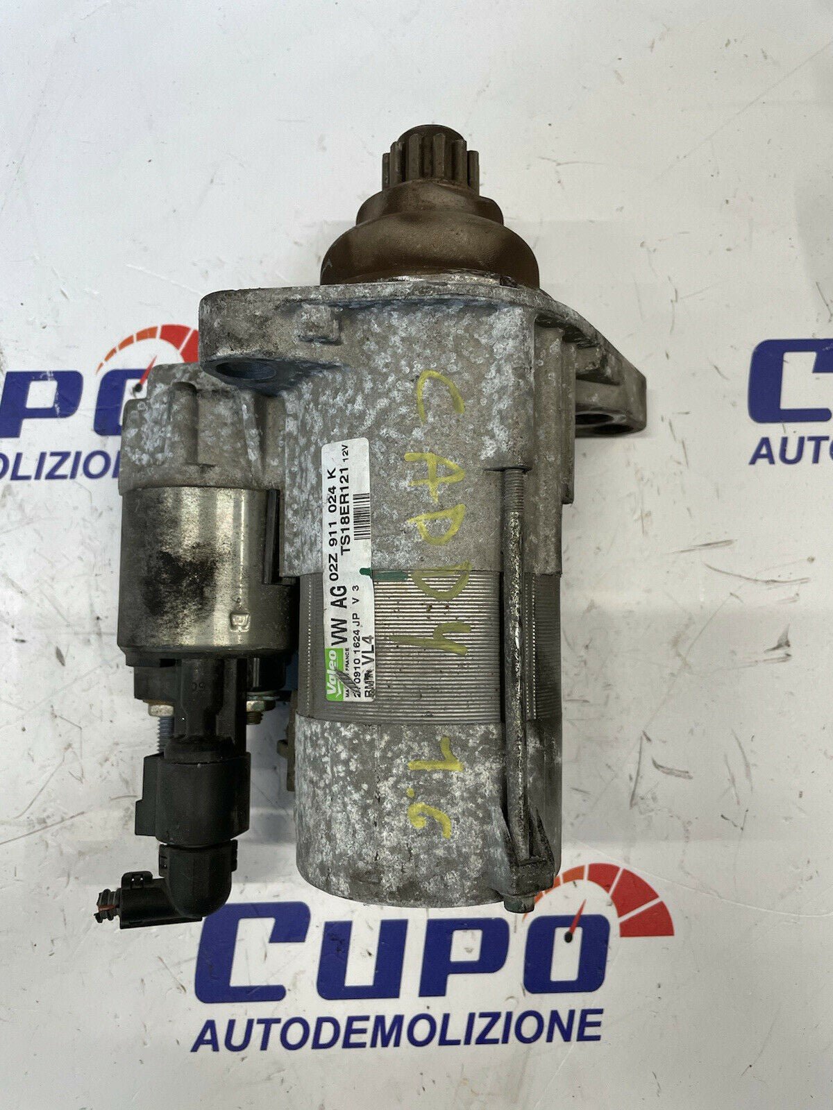 Motorino Avviamento VW 1.2/1.6 TDI POLO(09 in poi)/CADDY/A3/LEON 02Z 911 024 K - F&P CRASH SRLS - Ricambi Usati