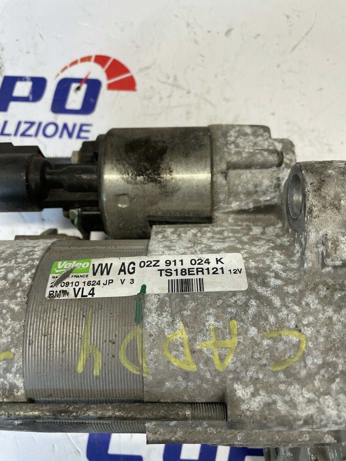 Motorino Avviamento VW 1.2/1.6 TDI POLO(09 in poi)/CADDY/A3/LEON 02Z 911 024 K - F&P CRASH SRLS - Ricambi Usati