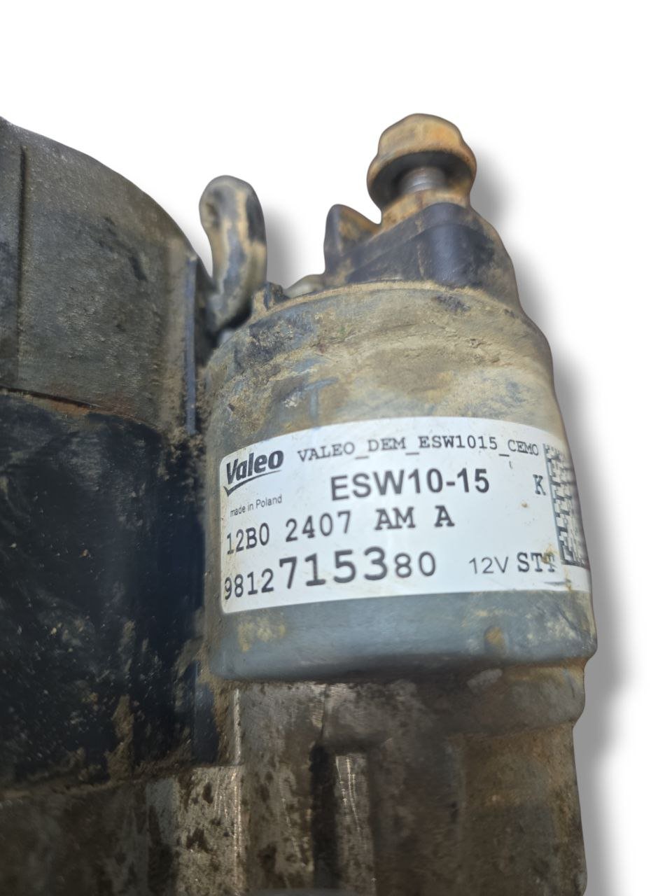 Starter Motor Citroen C3 1.2 Petrol (2016 >) Code: 9812715380 - F&P CRASH SRLS - Used Spare Parts