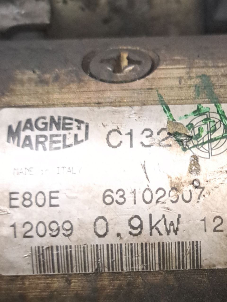 Motorino D'avviamento Fiat punto 176 1.2 benzina (1993 - 1999) COD:63102007 - F&P CRASH SRLS - Ricambi Usati