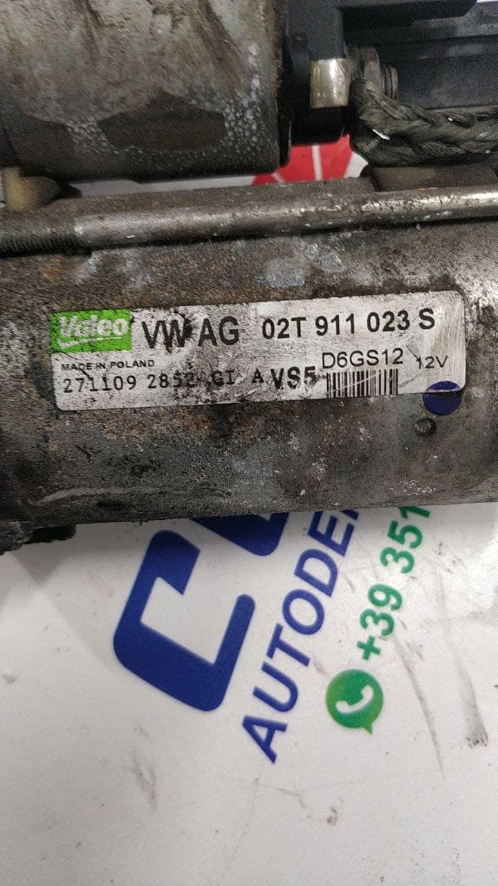 Starter motor Volkswagen Polo 6r 1.2 petrol code 02t911023s - F&P CRASH SRLS - Used Parts