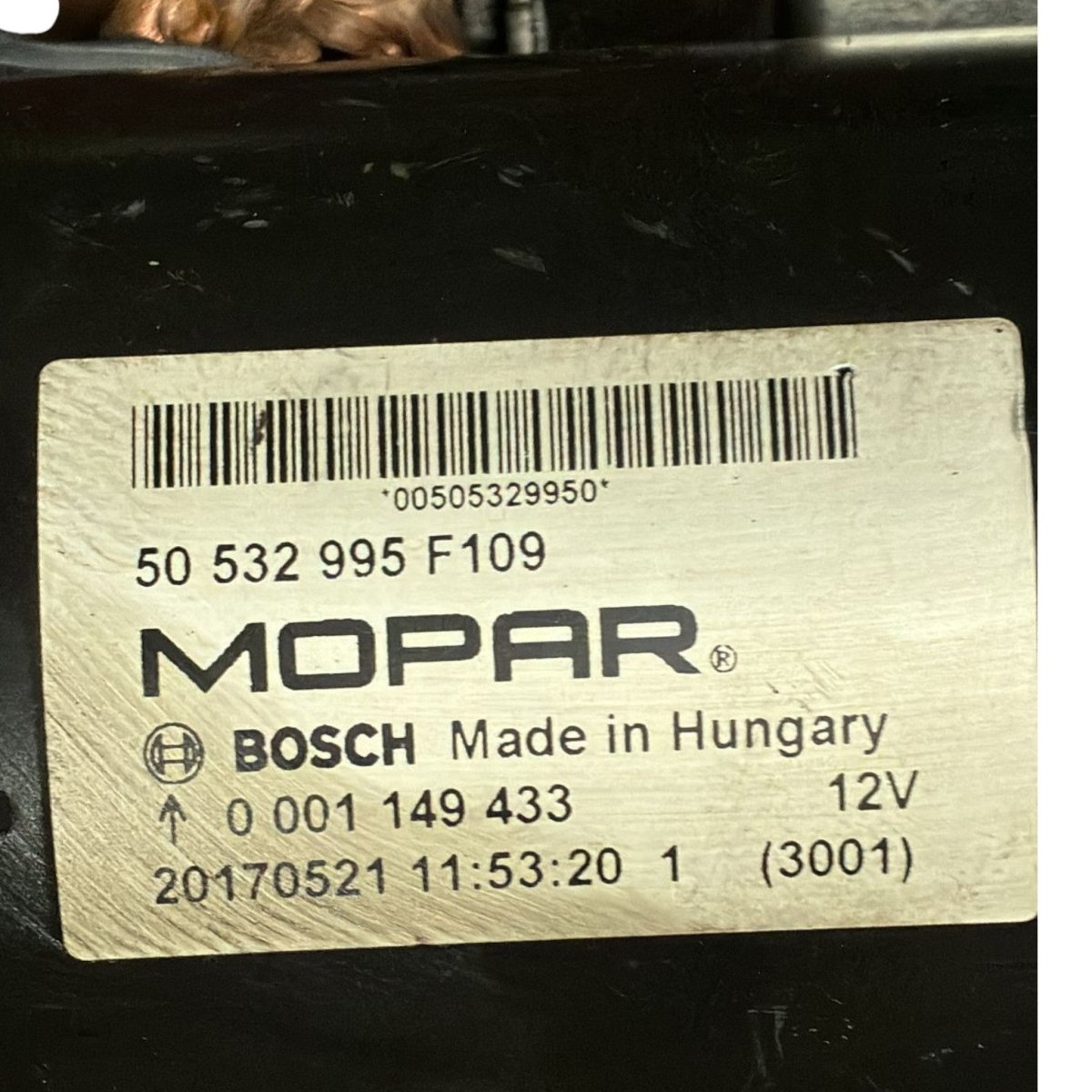 Motorino di avviamento alfa romeo stelvio cod . 50532995f109 2.2 diesel (2016 >) - F&P CRASH SRL - Ricambi Usati