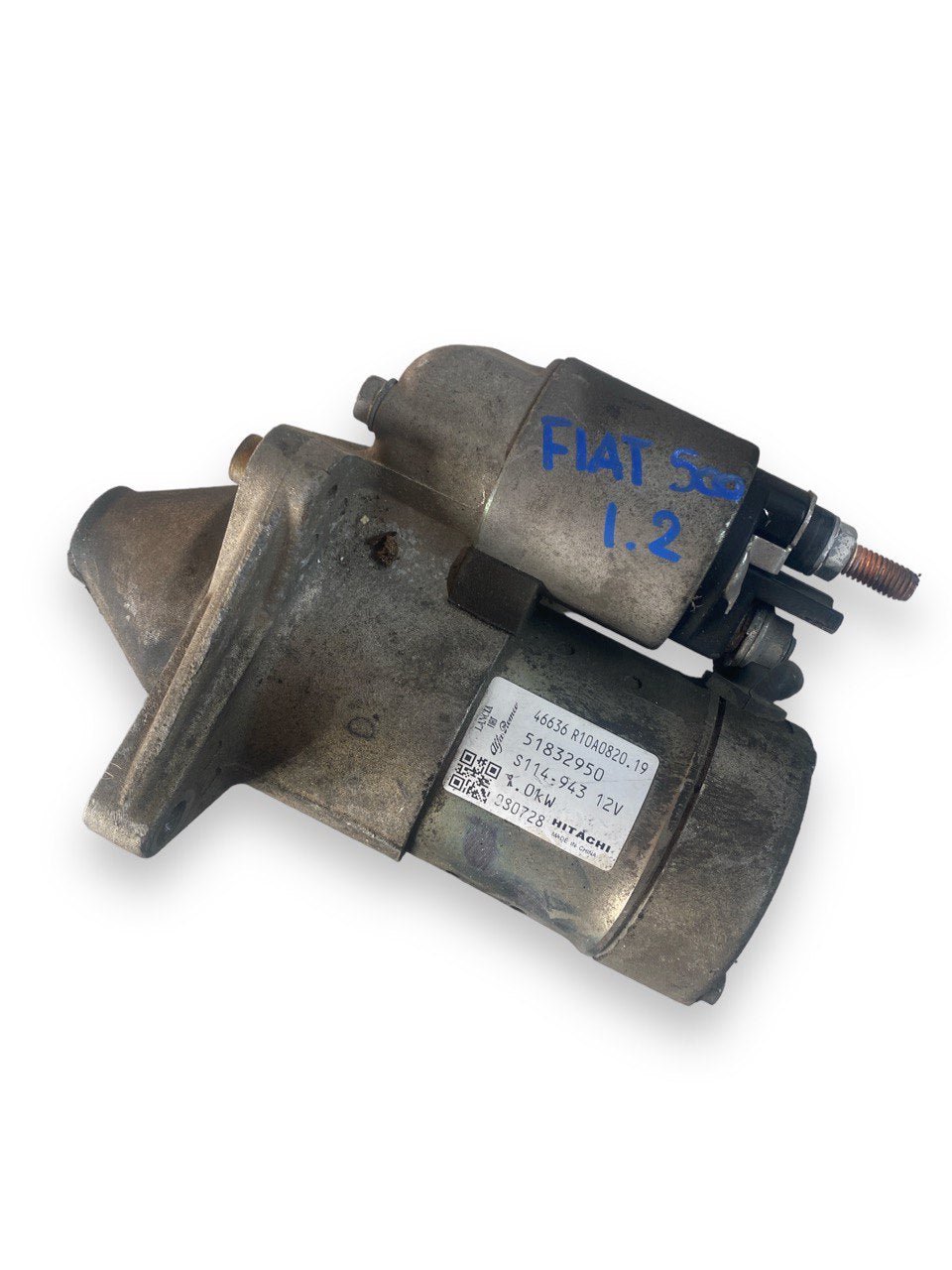 Fiat 500 1.2 Gasoline starter motor (2010) code 51832950 - F&P CRASH SRLS - Used Parts