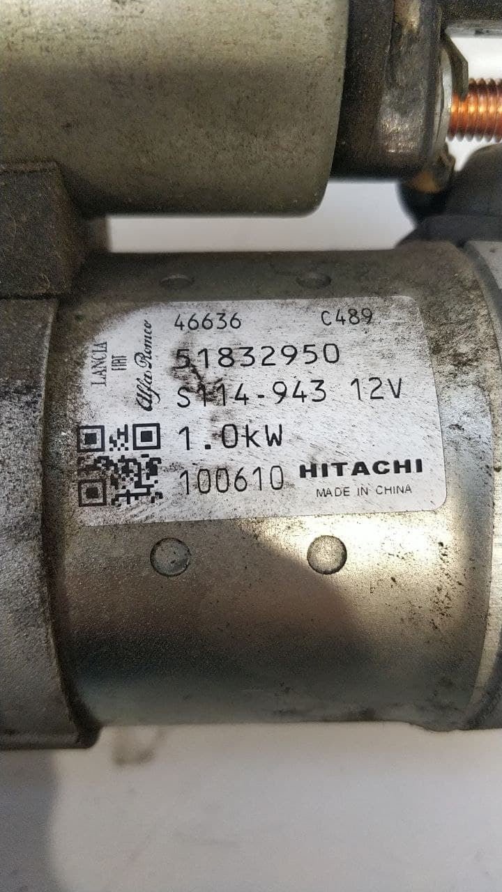Starter motor Fiat Panda 1.2 petrol year 2004 code 51832950 - F&P CRASH SRLS - Used Parts