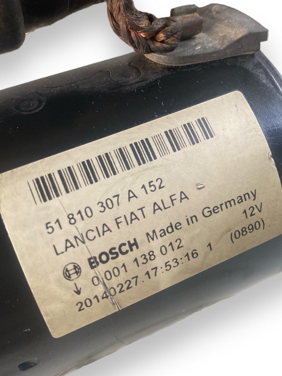 Starter motor Fiat Punto Evo 1.3mjt (2012) code 51810307A152 - F&P CRASH SRLS - Used Parts