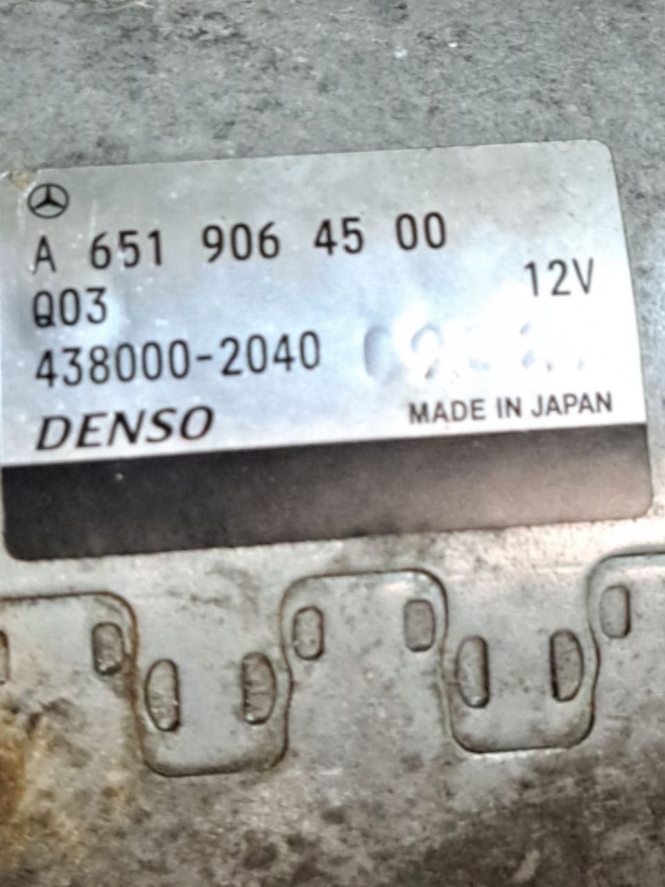 Mercedes-Benz Vito W447 2.2 Diesel (2019) Starter Motor COD:A6519064500 - F&P CRASH SRLS - Used Parts