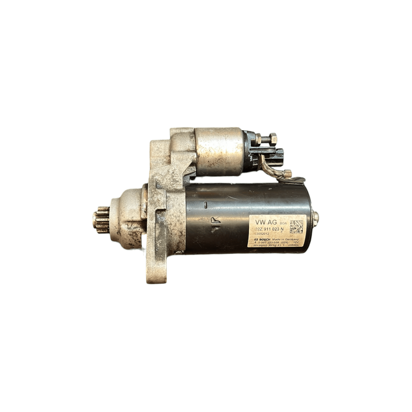 Volkswagen Golf VI / Polo 6R starter motor (2009 - 2017) code 02Z911023N 1.6 diesel - F&P CRASH SRLS - Used Parts