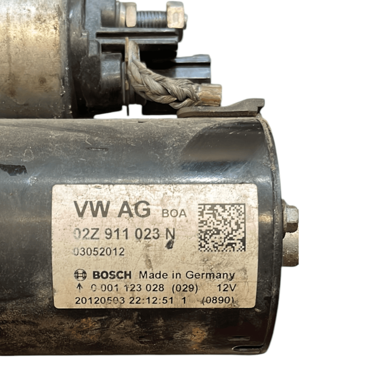 Volkswagen Golf VI / Polo 6R starter motor (2009 - 2017) code 02Z911023N 1.6 diesel - F&P CRASH SRLS - Used Parts